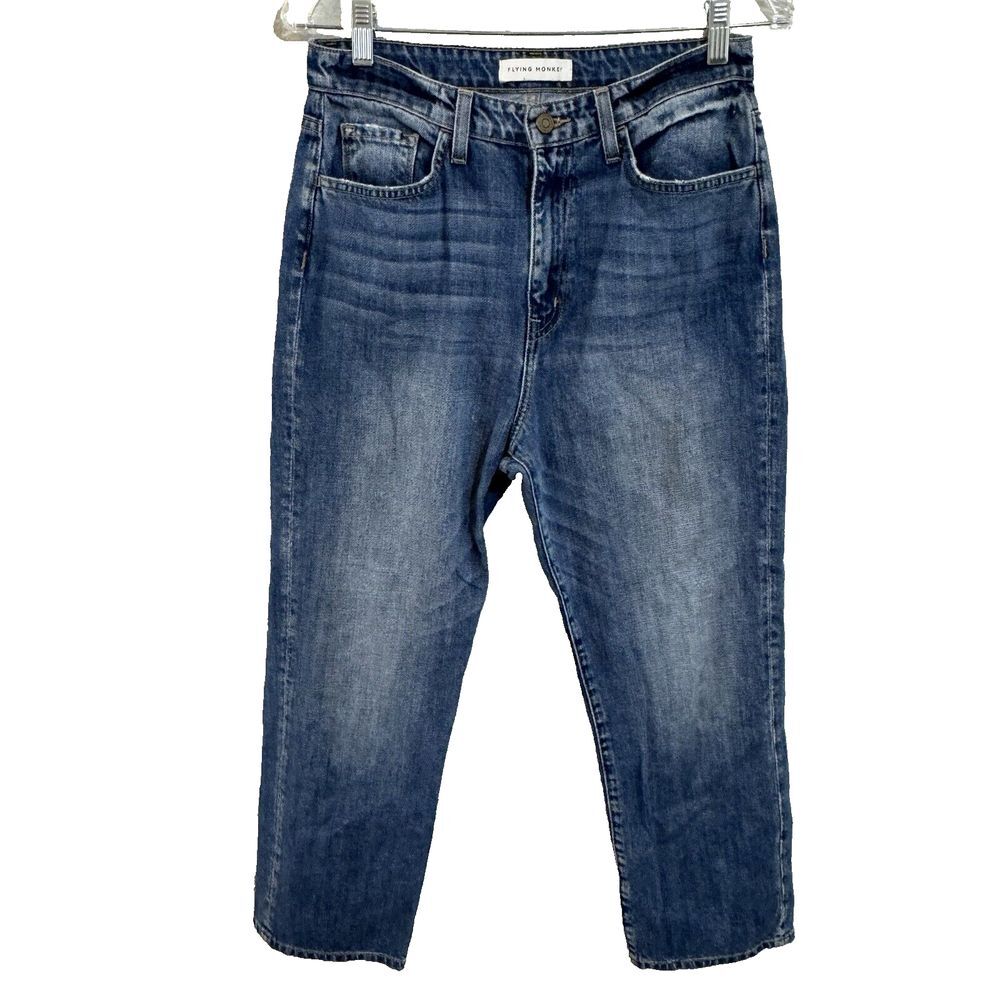 Flying Monkey Jeans Women's Size 28 High Rise Straight Leg Medium Wash